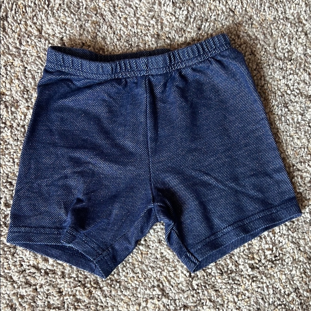 Carter's Denim Blue Toddler Legging Shorts
